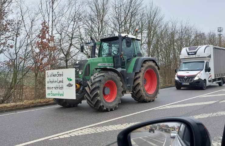 Agricoltore in protesta