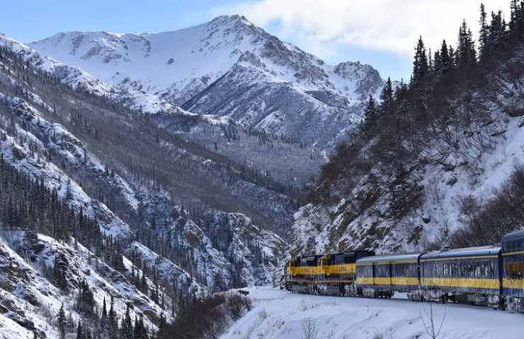 Aurora Winter Train Alaska.