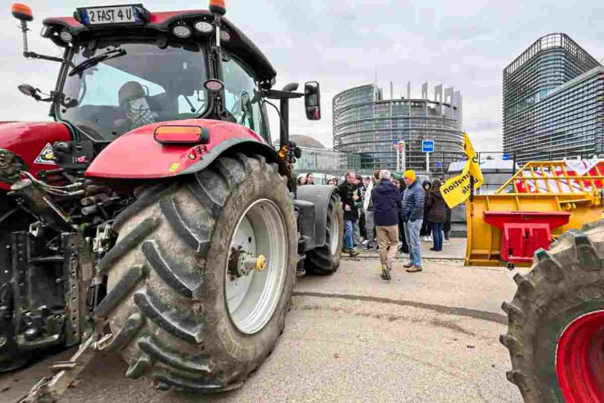 Protesta degli agricoltori a Bruxelles