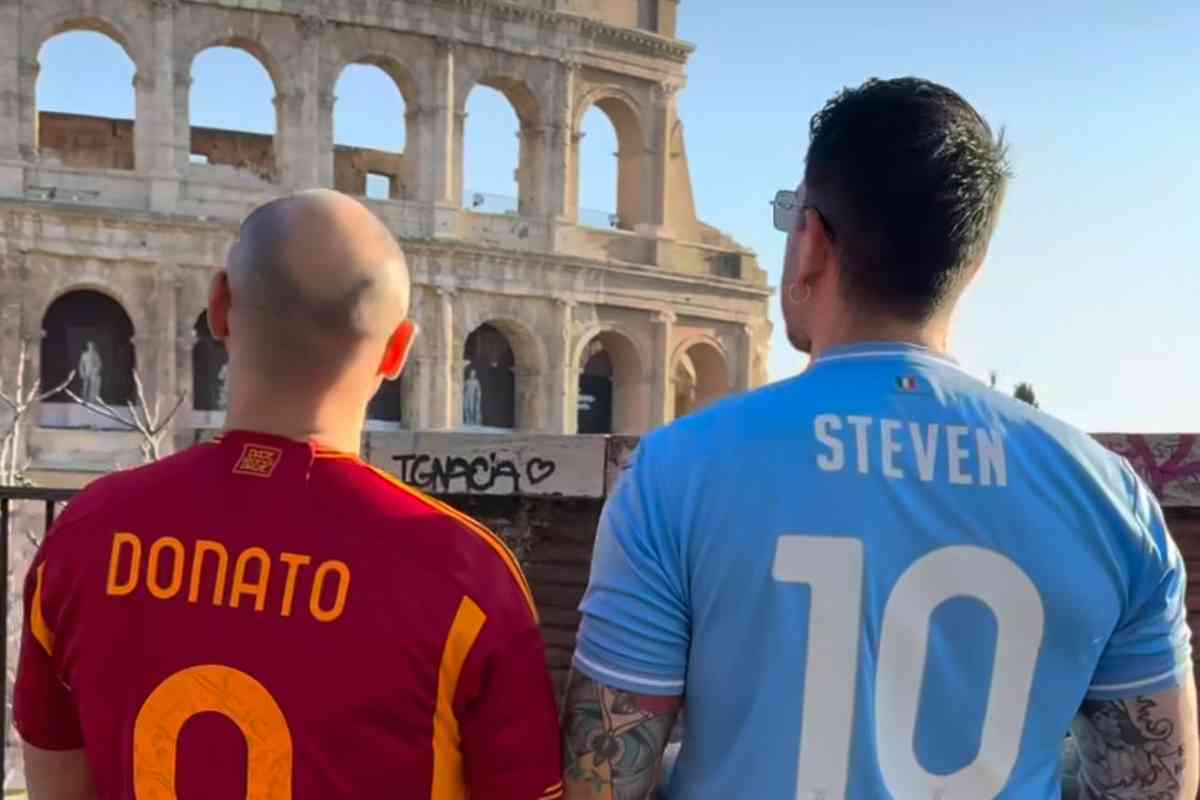 Donato Di Caprio e Steven Basalari al Colosseo