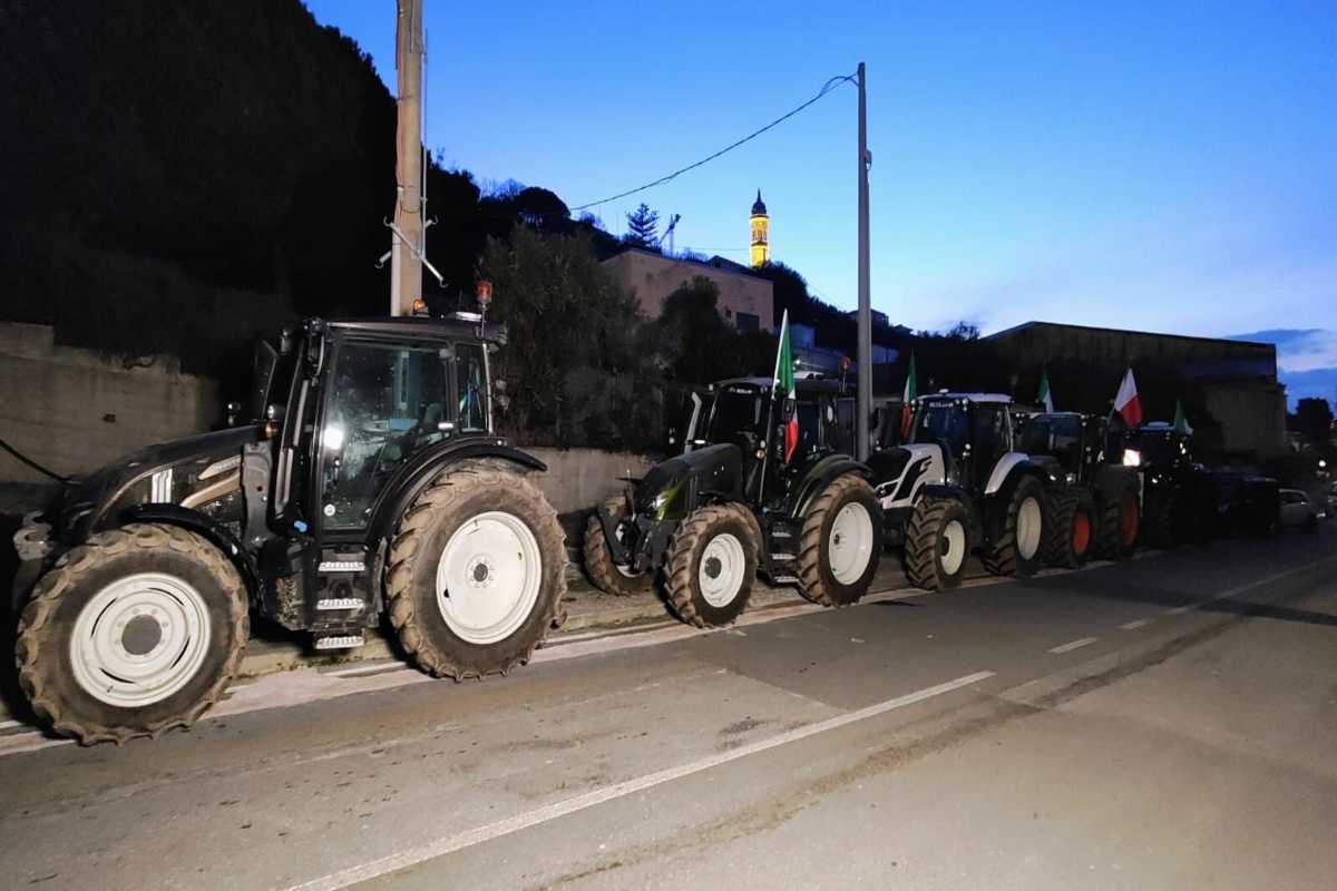 I trattori arrivano a Sanremo